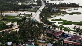 افزایش تلفات طوفان و رانش زمین در فیلیپین
