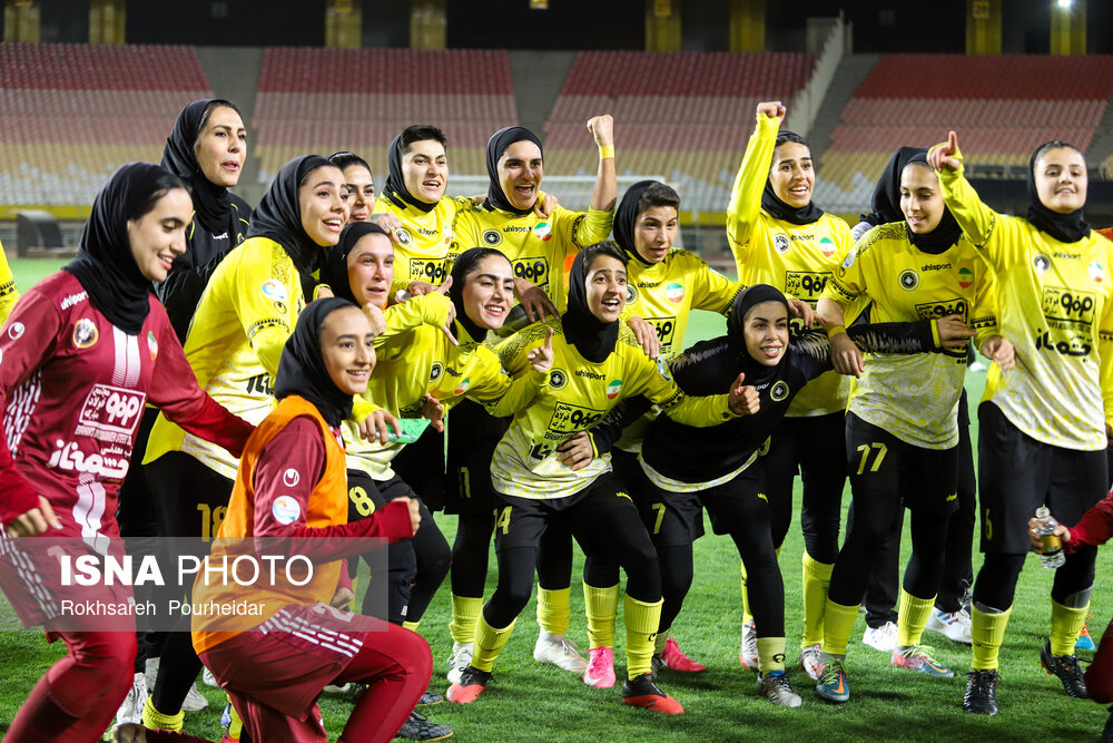 During a Propaganda football match between Iran's Sepahan FC and