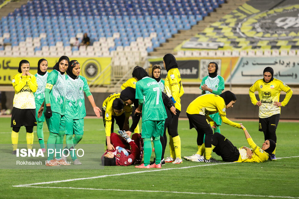 During a Propaganda football match between Iran's Sepahan FC and