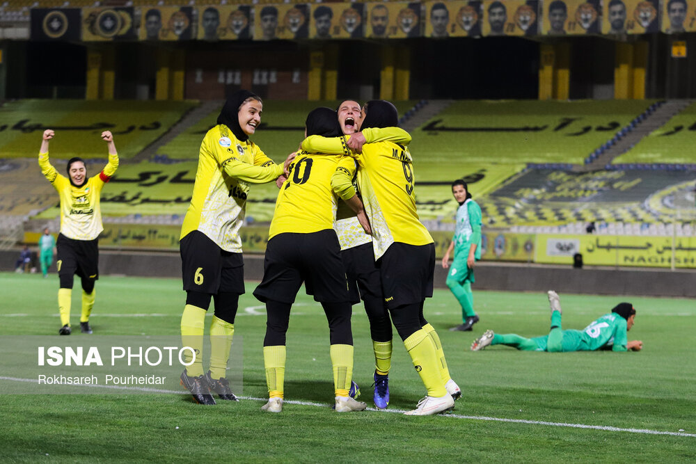 During a Propaganda football match between Iran's Sepahan FC and