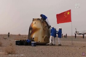 بازگشت فضانوردان چینی پس از ۶ ماه به زمین