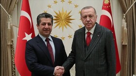 دیدار اردوغان و مسرور بارزانی در استانبول