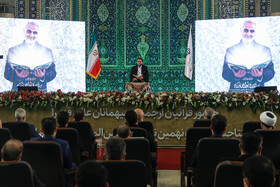 افتتاحیه بیست و نهمین دوره نمایشگاه قرآن با حضور رئیس مجلس 12