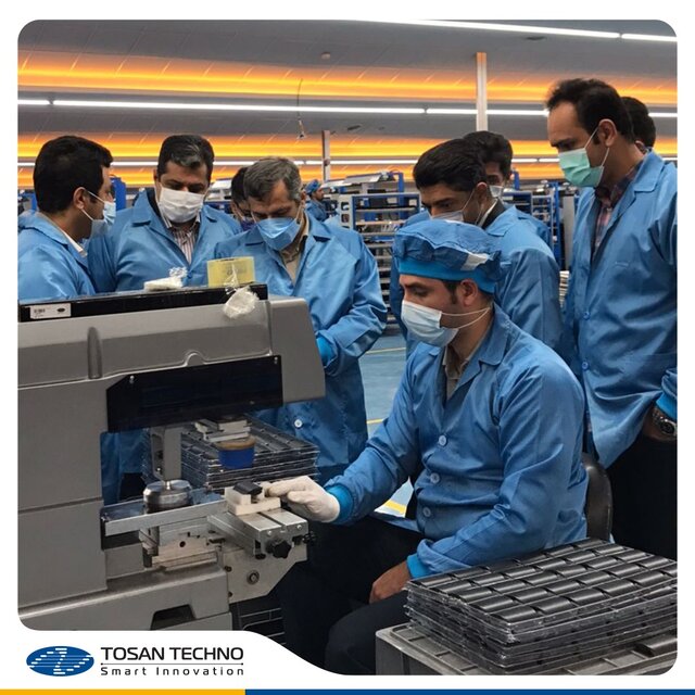 بازدید سرپرست دانشگاه بینالمللی امام خمینی (ره) از سایت تولید شرکت توسنتکنو