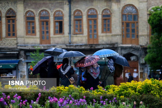 پیش‌بینی بارش‌های رگباری و وزش باد در قزوین