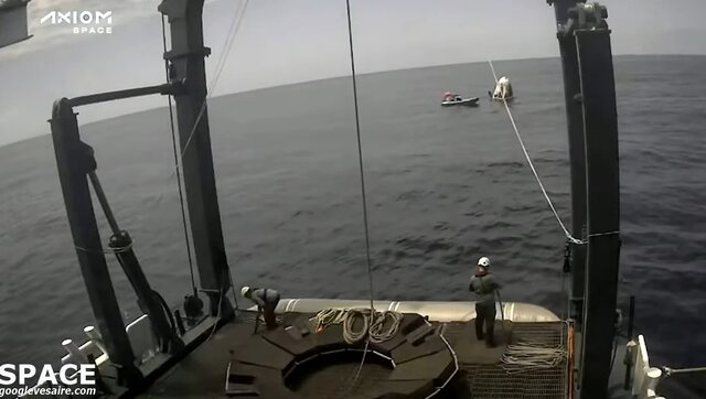 گردشگران فضایی ماموریت "Ax-۱" به زمین رسیدند