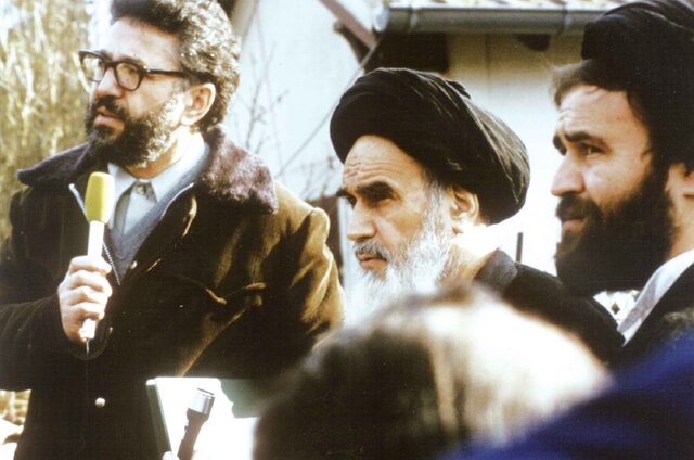 از راست- سید احمد خمینی - سیدروحالله موسوی خمینی و ابراهیم یزدی در نوفل لوشاتو قدس؛ اجماع بنیانگذار و کارگزار