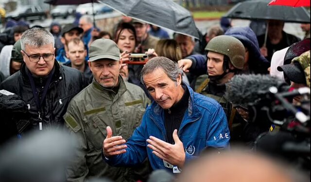 گروسی در اوکراین: مشکل انرژی اتمی نیست، بلکه جنگ است