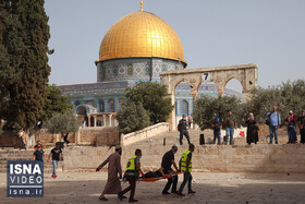 ویدئو / تشدید فضای امنیتی مسجدالاقصی