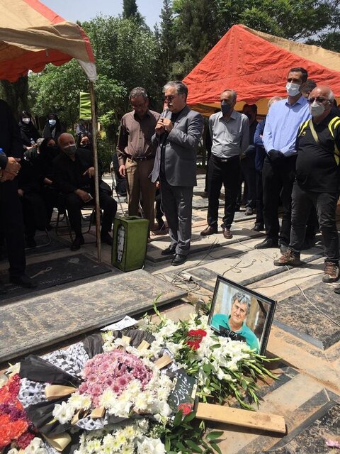 سیدسعید رضویان در قطعه هنرمندان آرام گرفت