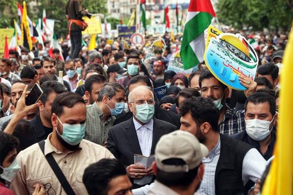 حضور قالیباف در راهپیمایی روز قدس حضور قالیباف در راهپیمایی روز قدس