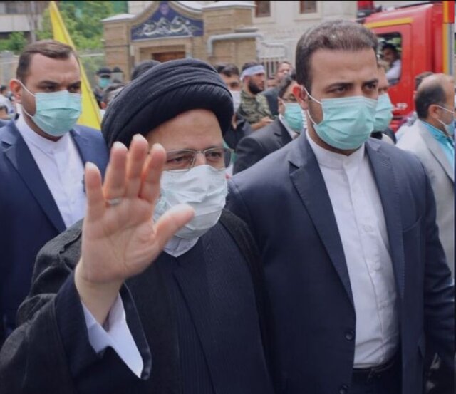 حضور رئیس‎جمهور در راهپیمایی روز قدس در تهران

