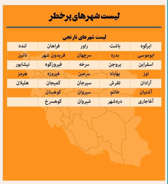 آخرین وضعیت رنگبندی کرونایی در کشور/هیچ شهر قرمزی نداریم