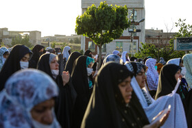 نماز عید سعید فطر - امامزاده پنج‌تن لویزان