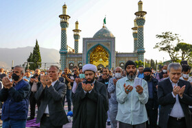 نماز عید سعید فطر - امامزاده پنج‌تن لویزان