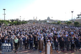 ویدئو / نماز عید فطر در حرم عبدالعظیم