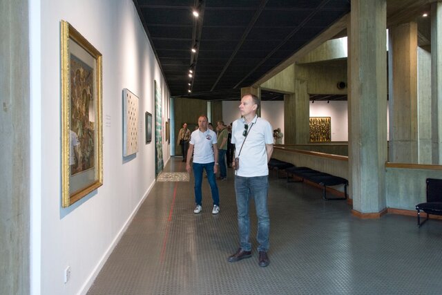 بازدید دانشگاهیان بلگراد از موزه هنرهای معاصر