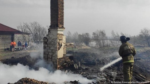 عکس: خبرگزاری فرانسه حریق در جنگلهای سیبری قربانی گرفت