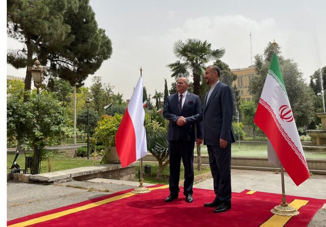 عکس: اکرم احقاقی استقبال امیرعبداللهیان از وزیر خارجه لهستان