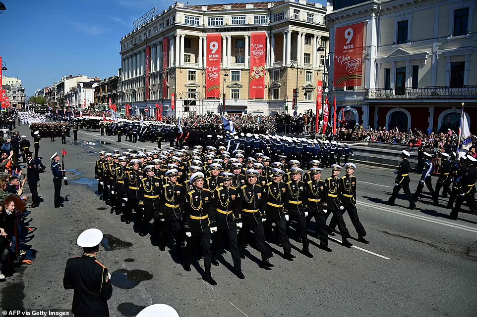 رژه "روز پیروزی" در میدان سرخ مسکو با حضور پوتین