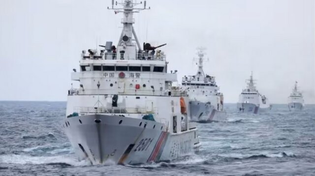 نزدیک شدن کشتی‌های چینی به جزایر مورد مناقشه با ژاپن