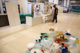 آماده سازی نمایشگاه بین‌ المللی کتاب تهران