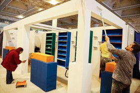 آماده سازی نمایشگاه بین‌ المللی کتاب تهران