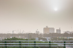 آلودگی شدید هوا در قم