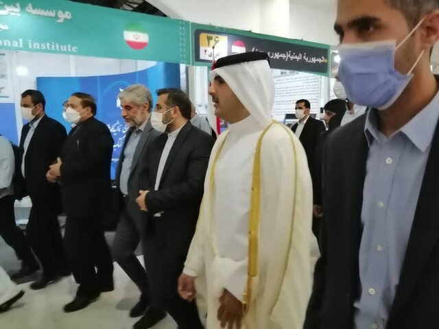 بازدید وزیر فرهنگ قطر از نمایشگاه بازدید وزیر فرهنگ قطر از نمایشگاه