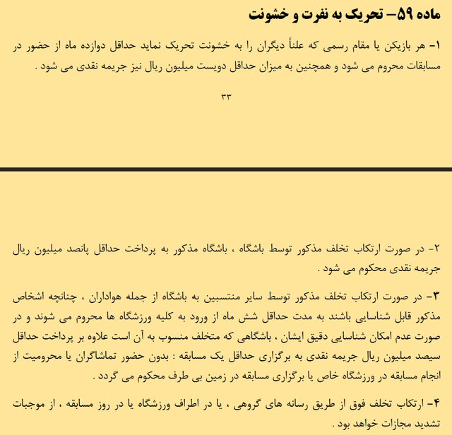احتمالات رای کمیته انضباطی برای دیدار نیمهتمام تراکتور - پرسپولیس