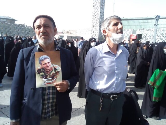 آغاز مراسم تشییع پیکر شهید صیاد خدایی