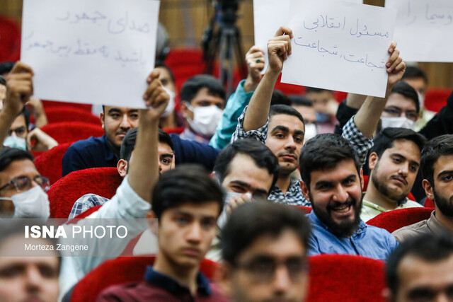 جبلی به دانشگاه صنعتی شریف رفت/شعار بازگشت فردوسیپور و پاسخ