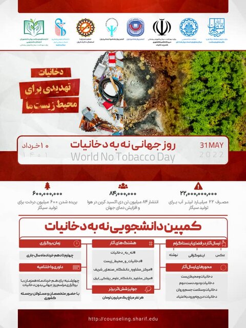برگزاری کمپین دانشجویی" نه به دخانیات"