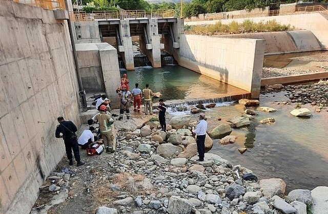 غرق شدگی مرد جوان در انشعاب رود کن