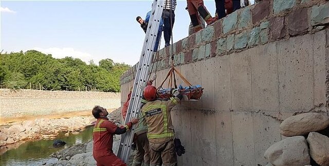 غرق شدگی مرد جوان در انشعاب رود کن