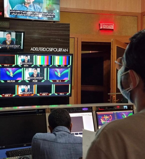 تصاویری از پشت صحنه آخرین «فوتبال ۱۲۰» فردوسی پور