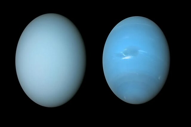چرا سیارات اورانوس و نپتون رنگ‌های متفاوتی دارند؟