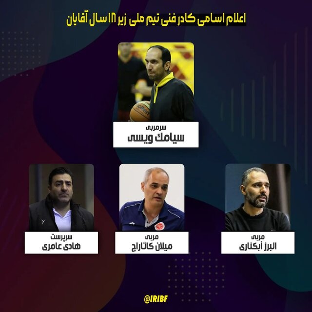 مربی خارجی در کادرفنی تیم جوانان بسکتبال/ ویسی سرمربی شد