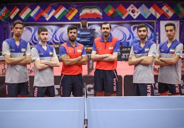 قهرمانی تیم تنیس‌روی‌میز جوانان ایران در مسابقات آسیای میانه
