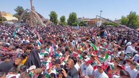 مراسم باشکوه راهپیمایی ۱۵ خرداد در ورامین برگزار شد