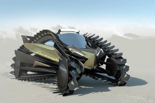 لامبورگینی تانک‌نما!