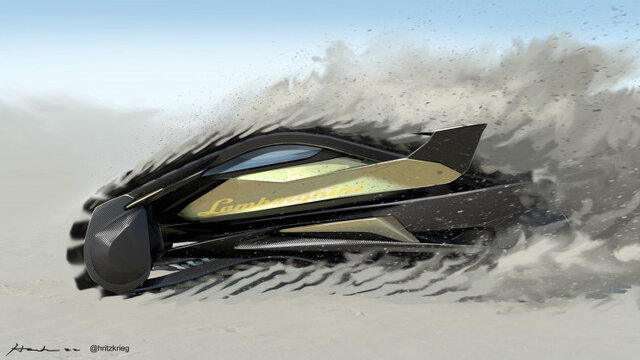 لامبورگینی تانک‌نما!