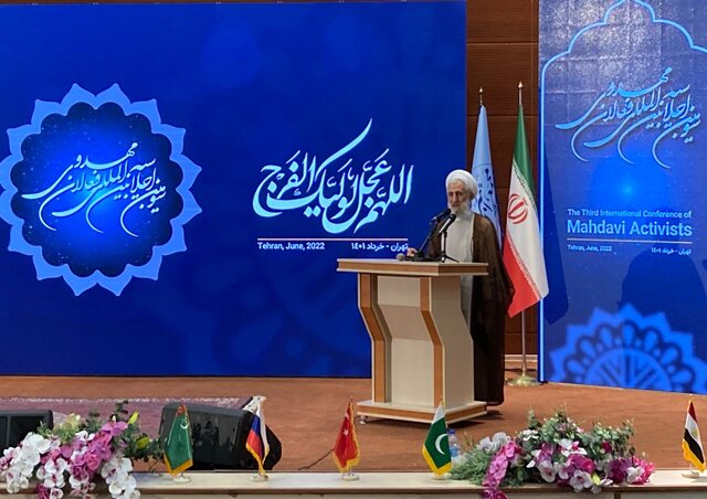 کاظم صدیقی/اجلاس بینالمللی فعالان مهدویت/ عکاس: عرفان حاجی پروانه صدیقی: ولایت فقیه ظهور صغری برای رسیدن به ظهور کبری است