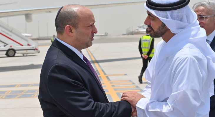 نفتالی بنت وارد ابوظبی شد