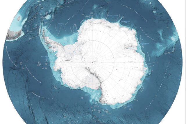 نقشه‌ای جدید از عمیق‌ترین نقطه اقیانوس منجمد جنوبی
