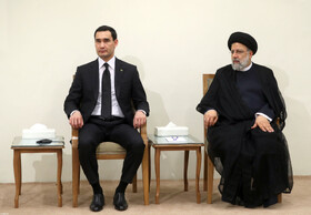 دیدار رئیس‌جمهوری ترکمنستان و هیئت همراه با مقام معظم رهبری