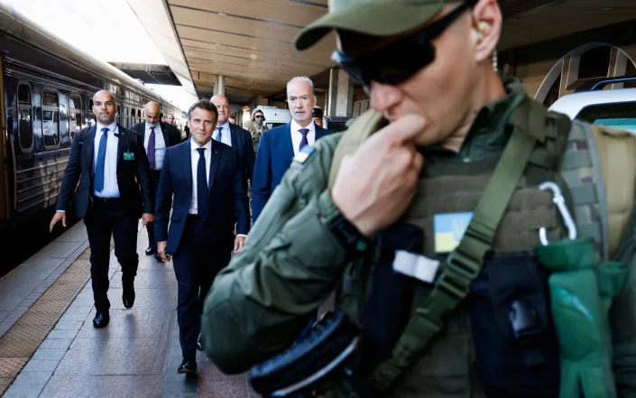 رهبران فرانسه، آلمان و ایتالیا در کییف