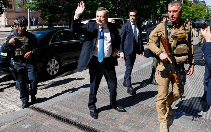 رهبران فرانسه، آلمان و ایتالیا در کییف