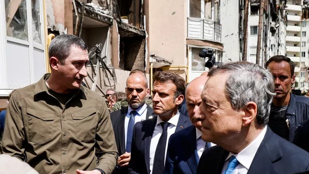 رهبران فرانسه، آلمان و ایتالیا در کییف