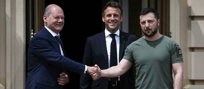 رهبران فرانسه، آلمان و ایتالیا در کییف